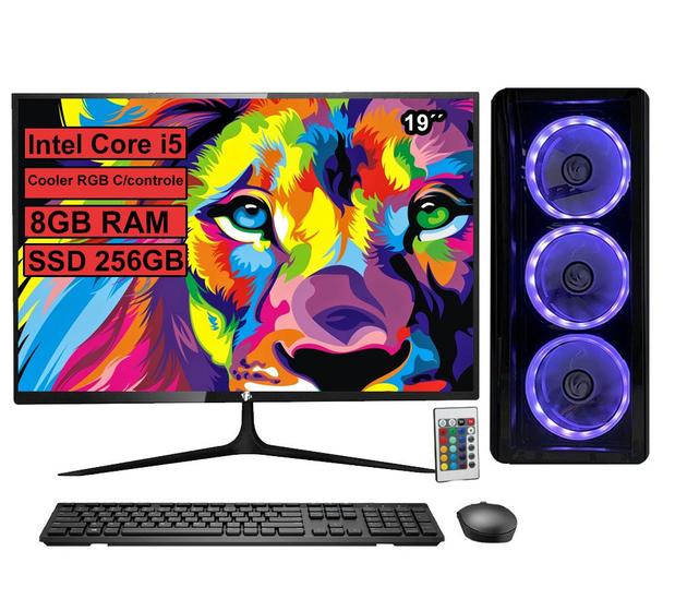 Computador Completo Pc Gamer Intel Core I5 8gb Ssd 256gb + Teclado/mouse com Monitor 19 é boa?