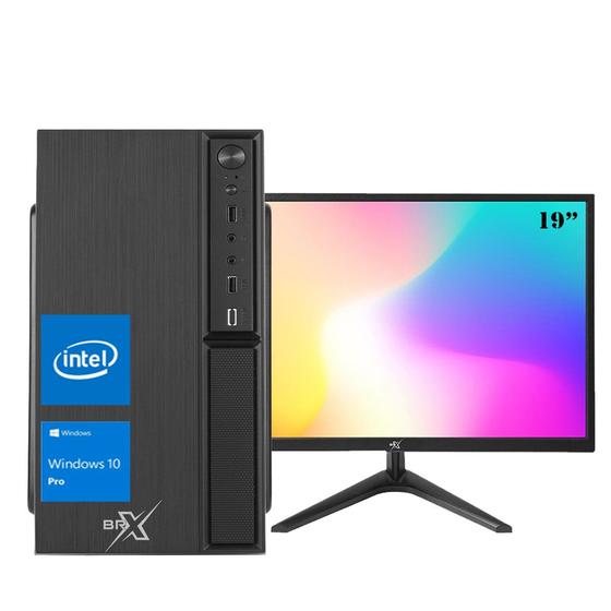 Computador Completo PC Intel Core i5 8GB SSD 240GB, Monitor 19 Led Windows 10 Pro Brx Menor preço em Computador Completo PC Intel Core i5 8GB SSD 240GB, Monitor 19 Led Windows 10 Pro Brx