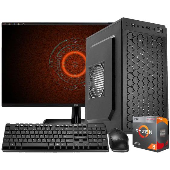 Computador Completo Ryzen 3 3200G, 16GB, SSD 480, Monitor 19' FULL HD, W10, Garantia 1 Ano Corporate Menor preço em Computador Completo Ryzen 3 3200G, 16GB, SSD 480, Monitor 19' FULL HD, W10, Garantia 1 Ano Corporate