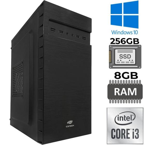 Imagem de Computador Core I3-2100- Ssd 256Gb- Memória 8Gb- Gab Mt32Bk