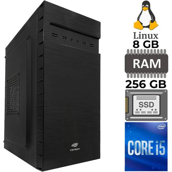 Imagem de Computador Core i5-3470, SSD 256GB, 8GB RAM, GAB. MT-32BK, Linux