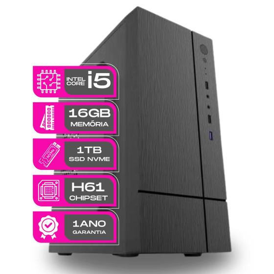 Imagem de Computador CPU Core i5  16gb 1tb ssd nvme kit teclado e mouse - PC Master
