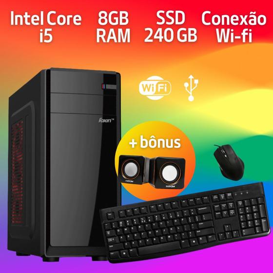 Computador CPU Core i5 3.2Ghz 8gb SSd 240Gb Wi-fi - STARK COMPUTADORES Menor preço em Computador CPU Core i5 3.2Ghz 8gb SSd 240Gb Wi-fi - STARK COMPUTADORES