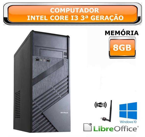 Imagem de Computador CPU PC Intel Core i3 3ª Geração - Memória 8 GB
