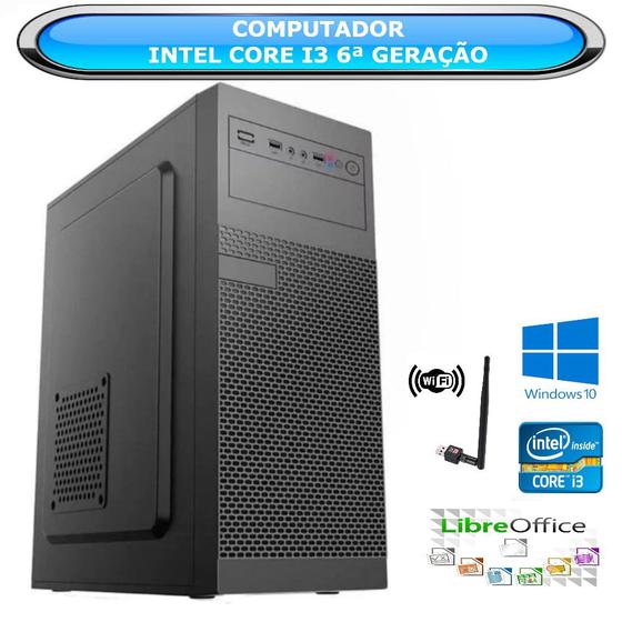 Imagem de Computador CPU PC Intel Core i3 6ª Geração - Memória 8 GB
