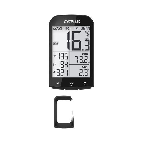 Imagem de Computador de Bicicleta Cycplus M1 com Bluetooth 5.0, ANT+ e GPS - Compatível com Garmin e Zwift