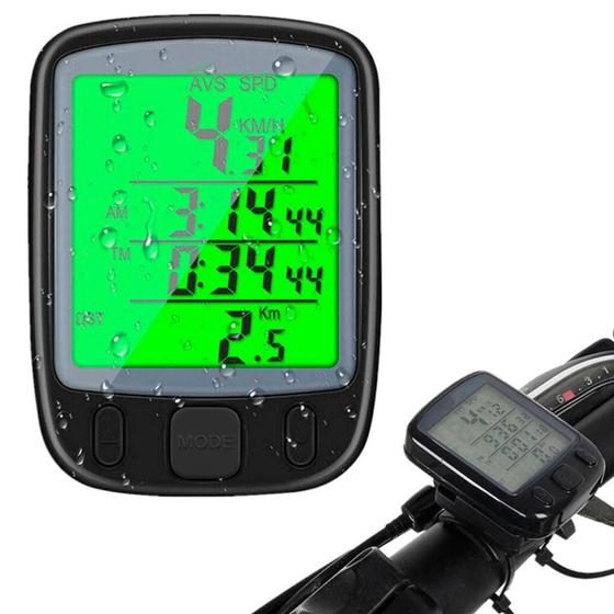 Imagem de Computador De Ciclismo Display Luminoso E Sensor Velocidade