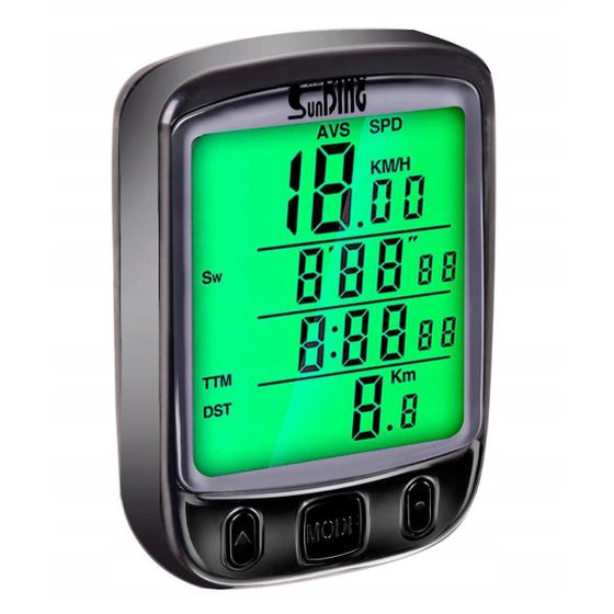 Imagem de Computador De Ciclismo Display Luminoso E Sensor Velocidade