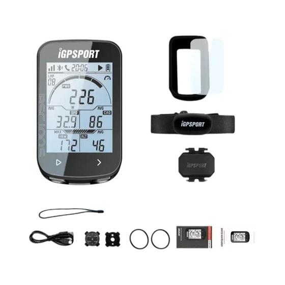 Imagem de Computador de Ciclismo GPS ANT+ iGPSPORT BSC100S - Velocímetro Sem Fio com Powermeter e Tela de 2,6"