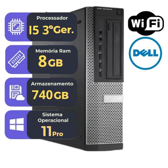 Computador DELL OptiPlex 7010 i7 8GB RAM SSD 240GB HD 500GB Windows 11 Pro Office Pronto para Usar Imagem de Computador DELL OptiPlex 7010 i7 8GB RAM SSD 240GB HD 500GB Windows 11 Pro Office Pronto para Usar