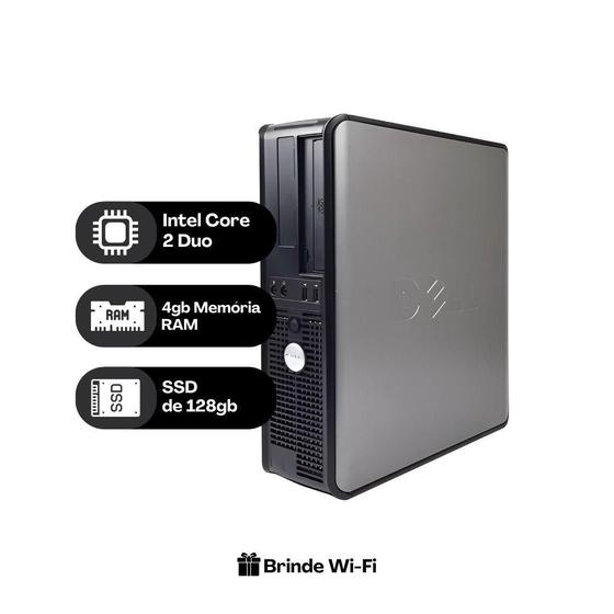 Imagem de Computador Dell Optiplex 755 Core 2 Duo 4gb Ssd 128 Wind 10