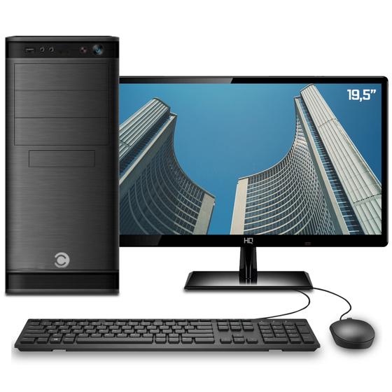 Imagem de Computador Desktop Completo com Monitor 19.5" Intel Core i7 8GB HD 3TB HDMI FullHD CorPC Space