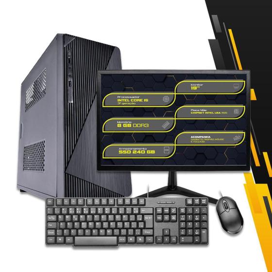 Imagem de Computador Desktop Completo Intel Core I5 3º Ger, 8Gb Ram,