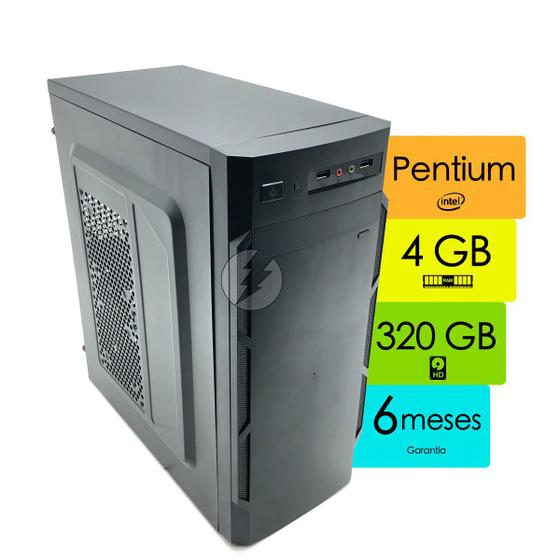 Computador Desktop Dual Core 2.60Ghz, 4GB, 320GB de HD Menor preço em Computador Desktop Dual Core 2.60Ghz, 4GB, 320GB de HD