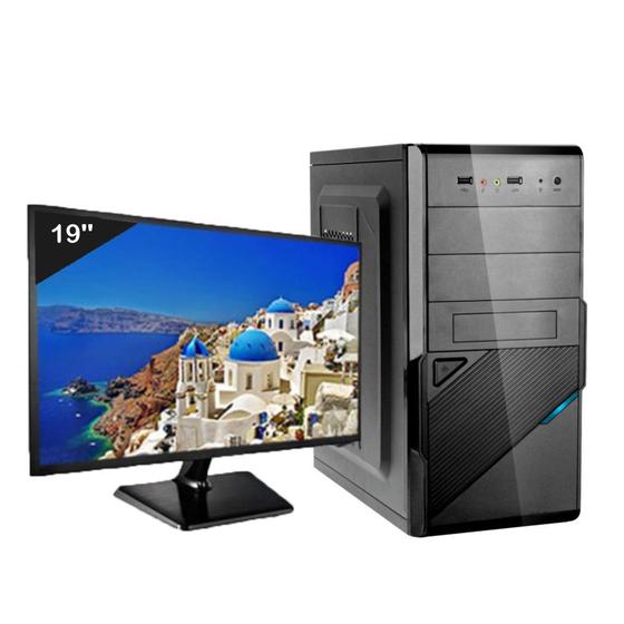Imagem de Computador desktop icc iv1846sm19 intel dual core 2.41ghz 4gb hd 120gb ssd monitor led 19,5