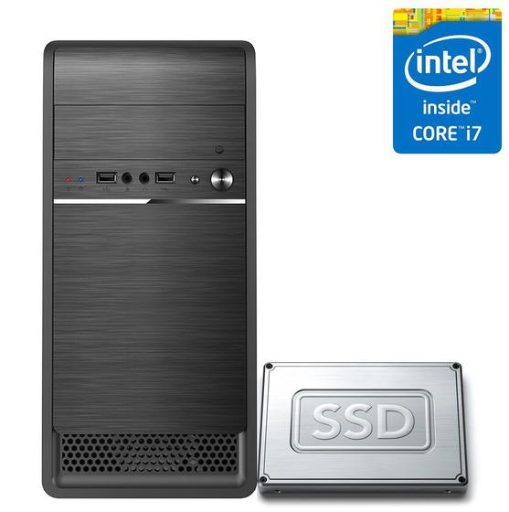 Imagem de Computador Desktop Intel Core i7 16GB SSD 120GB CorPC Fast