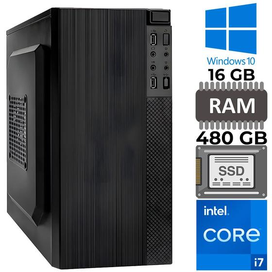 Imagem de Computador Desktop Intel Core i7-2600, 16GB RAM, SSD 480GB - Strong Tech