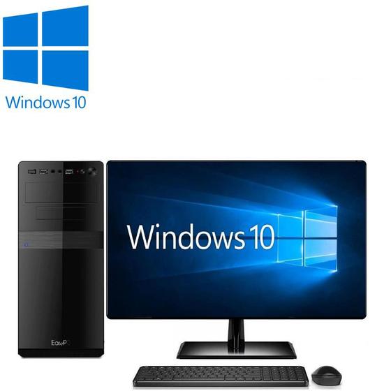 Imagem de Computador Desktop Processador Intel Core i5 8GB HD 500GB Monitor 19.5" HDMI Windows 10 EasyPC 