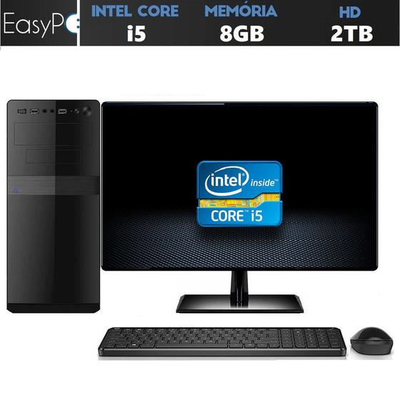 Imagem de Computador Easy PC Pro Intel Core i5 (Gráficos Intel HD) 8GB HD 2TB Monitor 19.5" LED HDMI 