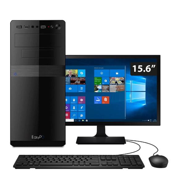 Imagem de Computador EasyPC Standard+ Intel Core i3 4GB HD 320GB Monitor 15.6 Windows 10 + Pacote Office