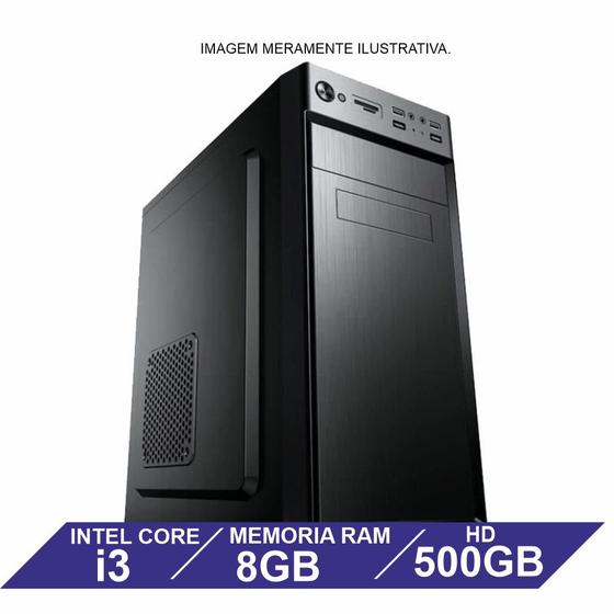 Computador Flex Computer Intel Core i3 8GB HD 500Gb - CPU - Magazine Luiza