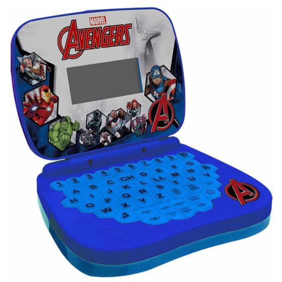 Imagem de Computador Infantil Educativo Avengers Laptop Vingadores Brinquedo Educativo