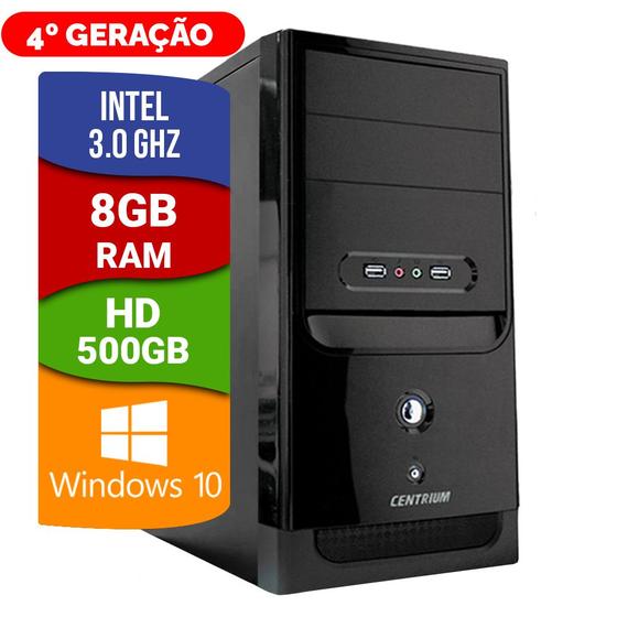 Imagem de Computador Intel 3.0 8Gb Hd 500Gb  Desktop