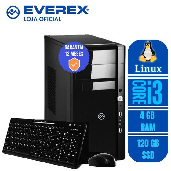 Computador Intel Core i3330M, 4GB Ram, 120GB SSD e Linux + Kit