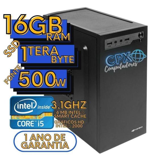 Imagem de Computador Intel Core i5, 16GB RAM, SSD 1TB, Windows 10 Pro trial.