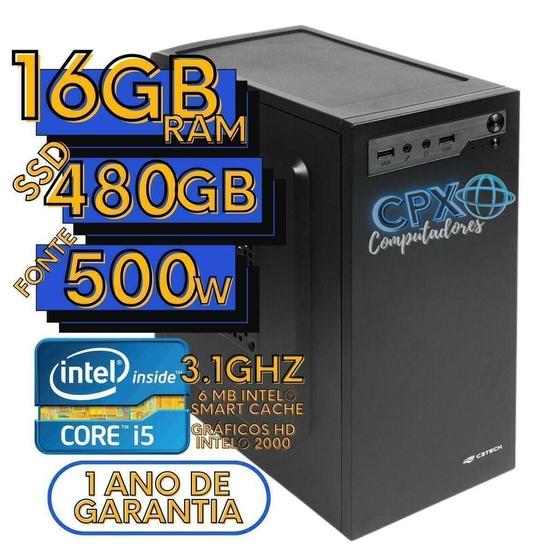 Imagem de Computador Intel Core i5, 16GB RAM, SSD 480GB, Windows 10 Pro trial.