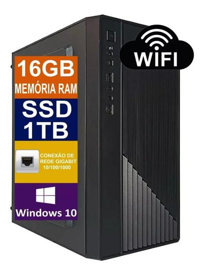 Computador Intel Core i7 16gb Memória SSD 1 TB Wifi Menor preço em Computador Intel Core i7 16gb Memória SSD 1 TB Wifi