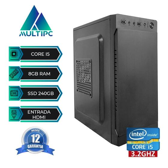 Imagem de Computador MultiPc intel Core I5 SSD 240Gb 8GB RAM Windows 10 Pro