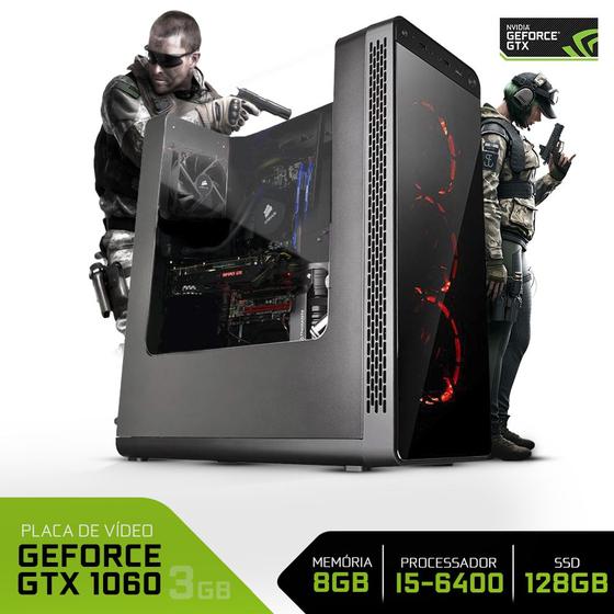 Imagem de Computador Neologic Gamer Battle Machine I5-6400 8GB 1TB SSD 120GB GTX1060  NLI61994