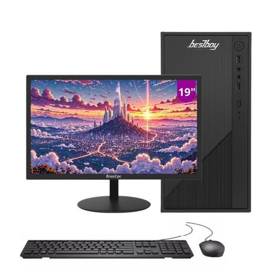 Imagem de Computador Pc Cpu Completo Intel Core I5 8gb HD 500gb Windows 10 Trial Monitor 19 Led Hdmi BestBoy