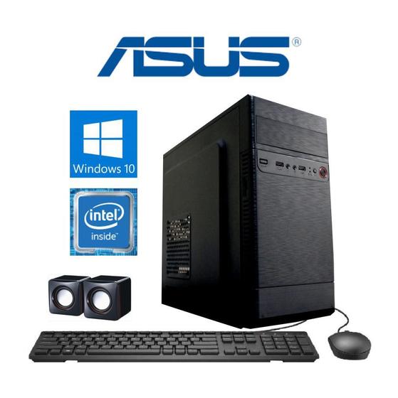 Imagem de Computador PC CPU Flex ASUS Intel Core I5 4GB HD 1Tb Com Kit Windows 10