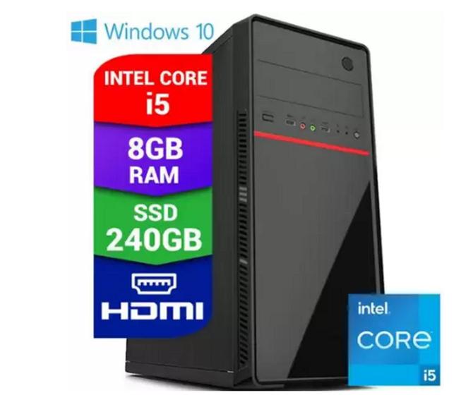 Computador Pc Cpu Intel Core i5 Hdmi 8GB SSD 240GB Windows 10 Desktop é boa?