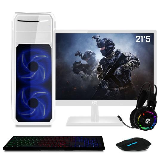 Imagem de Computador PC Gamer com Monitor LED Full HD 21.5" Intel Core i5 8GB Geforce GTX 750Ti 2GB HD 1TB 500W