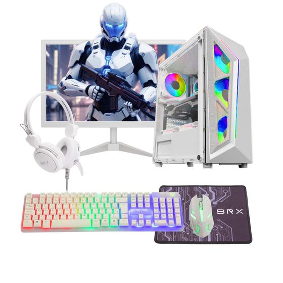 Computador PC Gamer I7 2ª 16gb Ram Ssd 960gb GT 730 4gb Monitor 20" - BRANCO - PRIME SHOCK Imagem de Computador PC Gamer I7 2ª 16gb Ram Ssd 960gb GT 730 4gb Monitor 20" - BRANCO