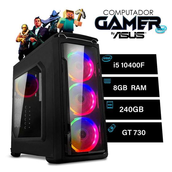 Imagem de Computador PC Gamer Intel Core i5 8GB SSD 240GB VGA 4GB Windows 10 - Lumitec