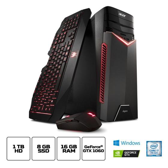 Computador PC Gamer Intel Core i7 16GB RAM 1TB HD Acer Aspire GX-783-BR13 Windows 10 - PC Gamer Completo - Magazine Luiza Computador PC Gamer Intel Core i7 16GB RAM 1TB HD Acer Aspire GX-783-BR13 Windows 10 - PC Gamer Completo - Magazine Luiza