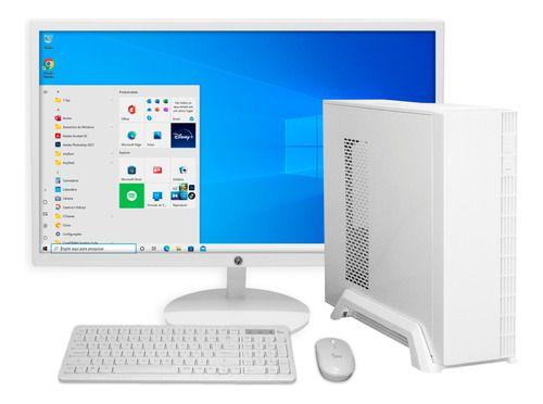 Computador Pc Slim Branco I5 8gb Ram Ssd 480gb Tela 23 Plana - PRIME SHOCK Imagem de Computador Pc Slim Branco I5 8gb Ram Ssd 480gb Tela 23 Plana