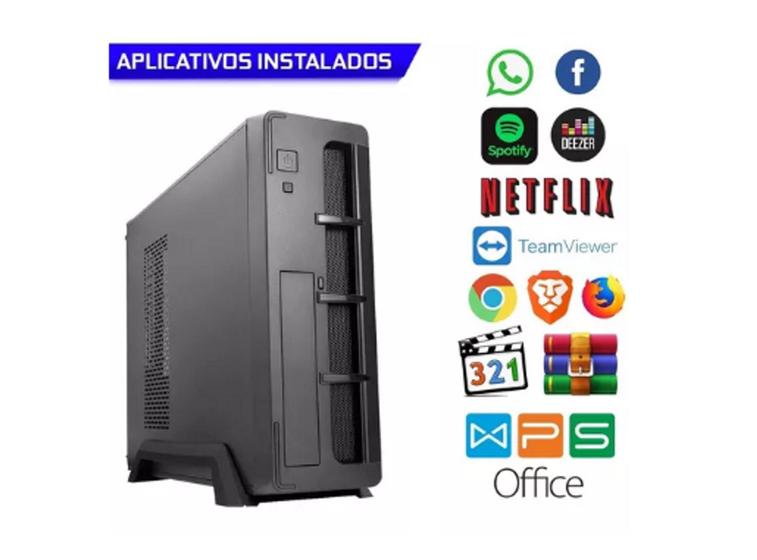 Imagem de Computador Pc Slim - Core I3 4GEN, 8gb, Ram, Ssd240gb - Windows 10 Pro