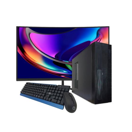 Imagem de Computador PC Slim Intel Core I9 11ª Geração 32gb Ram Nvme 256gb Gt 730 4gb Monitor 23" Curvo - PRETO