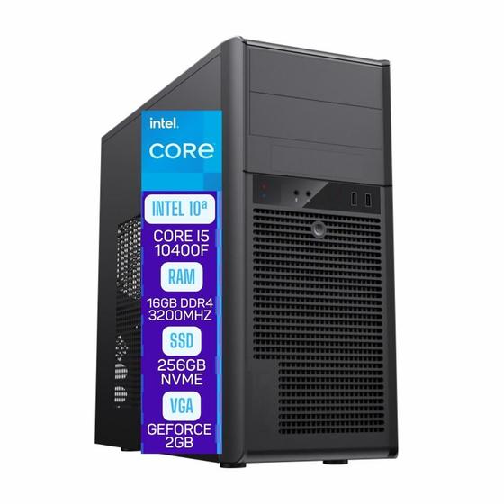 Computador Skill Pro Intel 10ª Geração Core i5 10400F 16GB DDR4 Placa de vídeo Geforce 2GB SSD 256GB SP-019 Menor preço em Computador Skill Pro Intel 10ª Geração Core i5 10400F 16GB DDR4 Placa de vídeo Geforce 2GB SSD 256GB SP-019