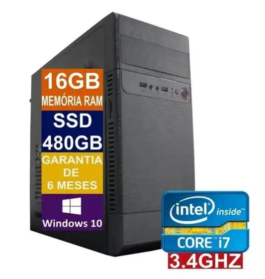 Imagem de Computador Slim Intel Core i7 16GB SSD 480GB