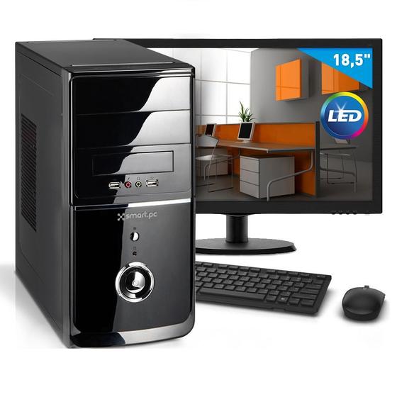 Imagem de Computador Smart Pc 80181 Intel Core i3 (8GB HD 500GB) + Monitor 18,5" Linux