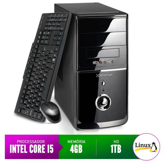 Imagem de Computador Smart Pc 80220 Intel Core i5 (4GB HD 1TB) Linux