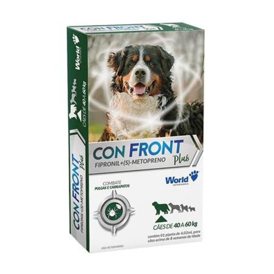 Imagem de Con Front Plus 4,02ml Anti Pulgas E Carrapatos Cães 40/60 Kg