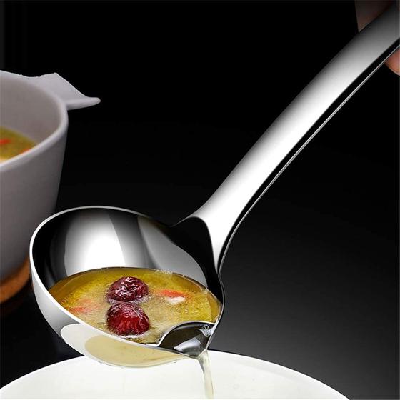 Imagem de Concha 2 em 1 Aço Inox Separa óleo da sopa
