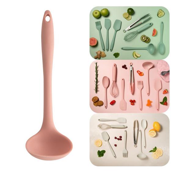 Imagem de Concha Culinária Silicone Espatula Utensílio De Cozinha - CO 100 Ou